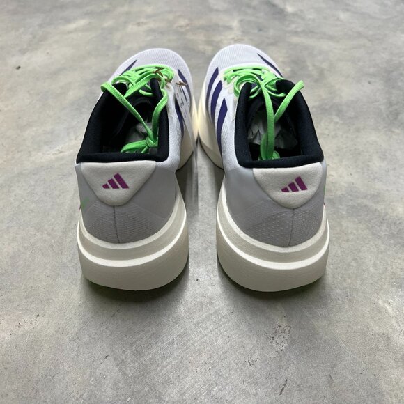 Adidas Adizero Evo SL Men's Running Shoes White Collegiate Purple JS4495 - New - Picture 2 of 6